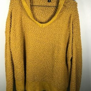 Yellow textured sweater